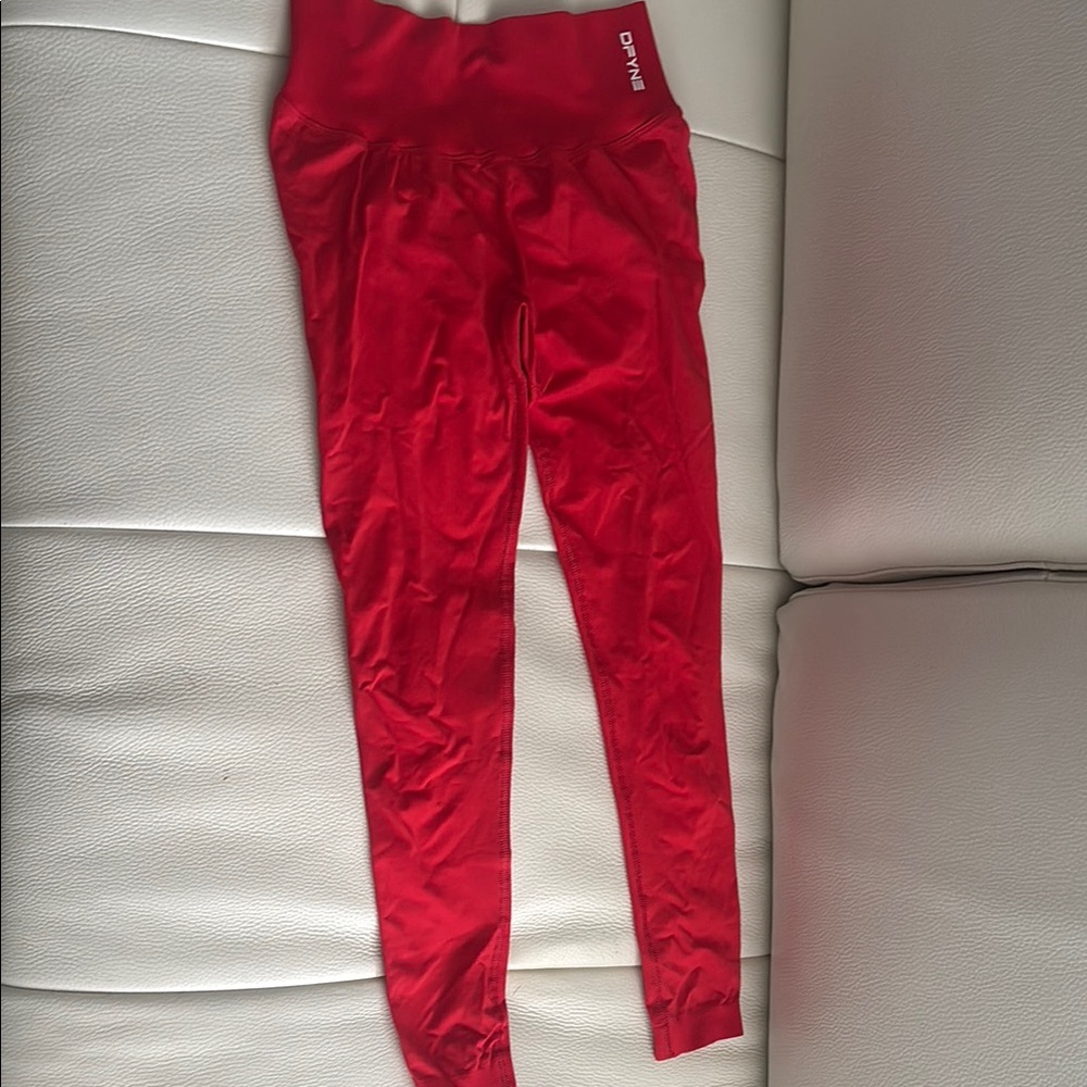 Dfyne Red Leggings